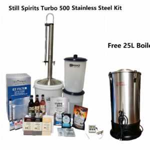 Still Spirits Turbo 500 Complete Stainless Steel Distillery Kit Free Boiler