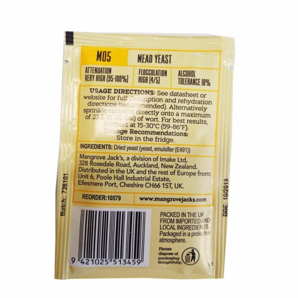 Mangrove Jack's CS Yeast Mead M05 (10g)