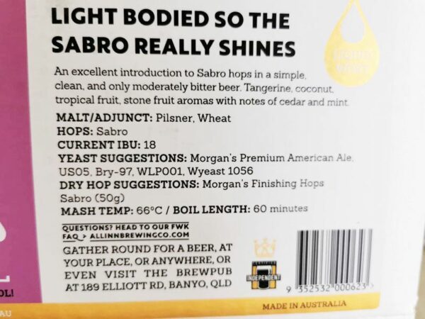 All-Inn Fresh Wort Kit - Sabro Hop Extra Pale Ale