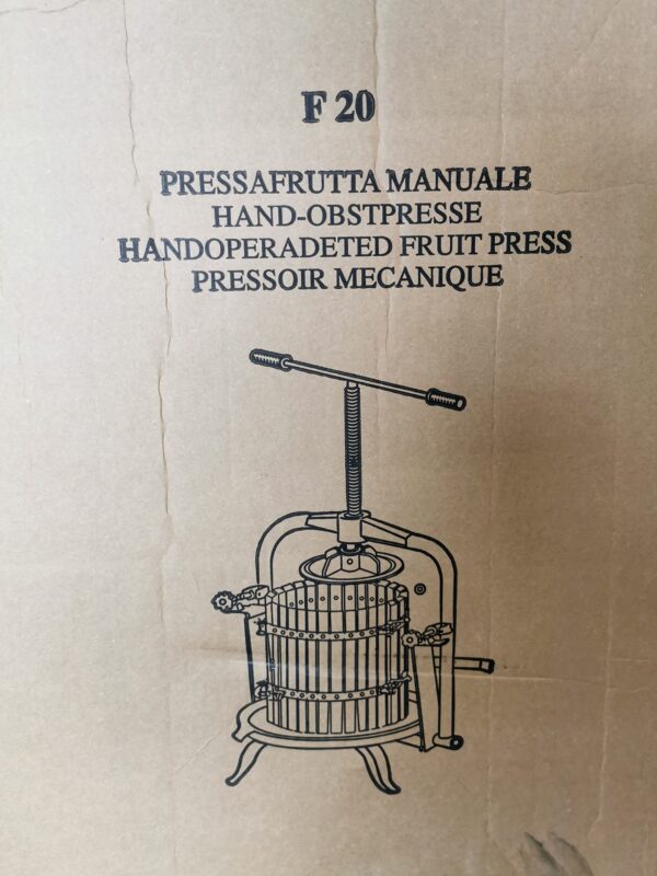 Italy Made 10L Wooden Bucket Fruit Press with T Handle