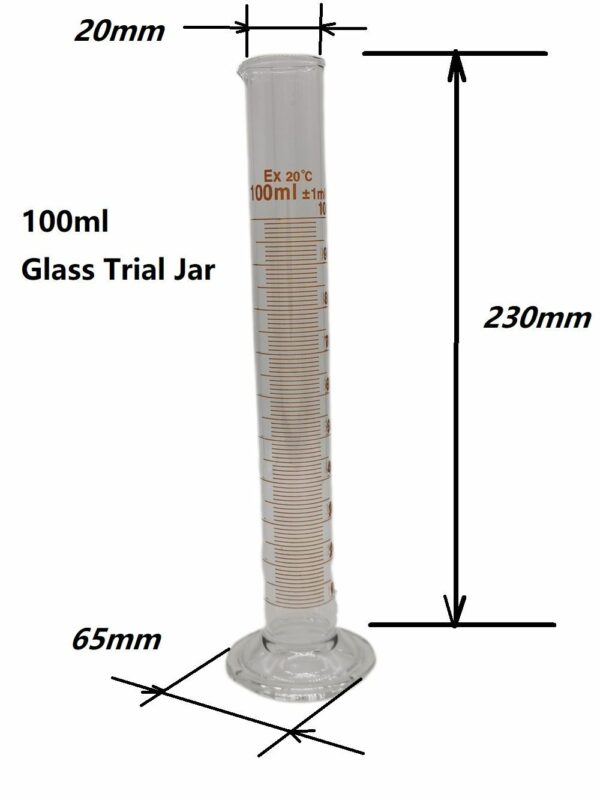 Glass Trial Jar 100ML