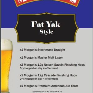 Morgans Recipe Kit - Fat Yak Pale Ale