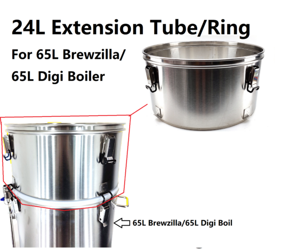 24L Extension Tube/Ring Kit for 65L Digiboil/Brewzilla