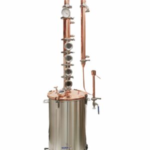 65L Copper 3" x 4 Plate Colume Modular Micro Distillery - Free Power station