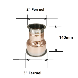 3"-2" Copper Tri-clover Reducer