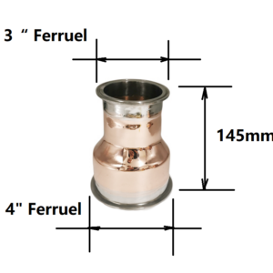 4"-3" Copper Tri-clover Reducer