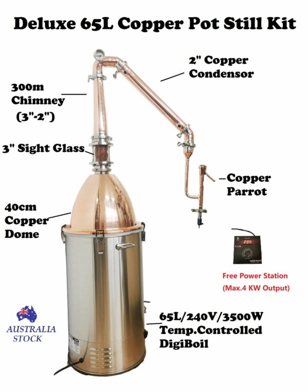 Deluxe Stillmate  65L Copper Mini Distilery Pot Still Kit