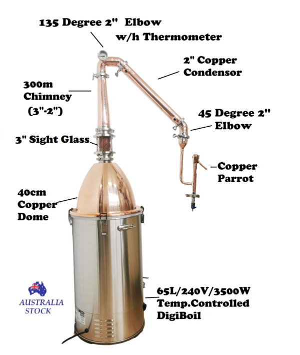 Deluxe Stillmate  65L Copper Mini Distilery Pot Still Kit