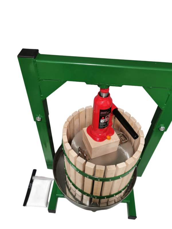 14L Wooden Frame Wine Press With Hydraulic Jack (To be assembled)