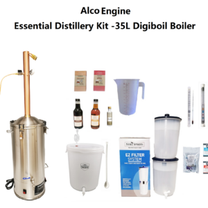 AlcoEngine Copper Reflux Condensor Distillery Kit - 35L Digiboil boiler