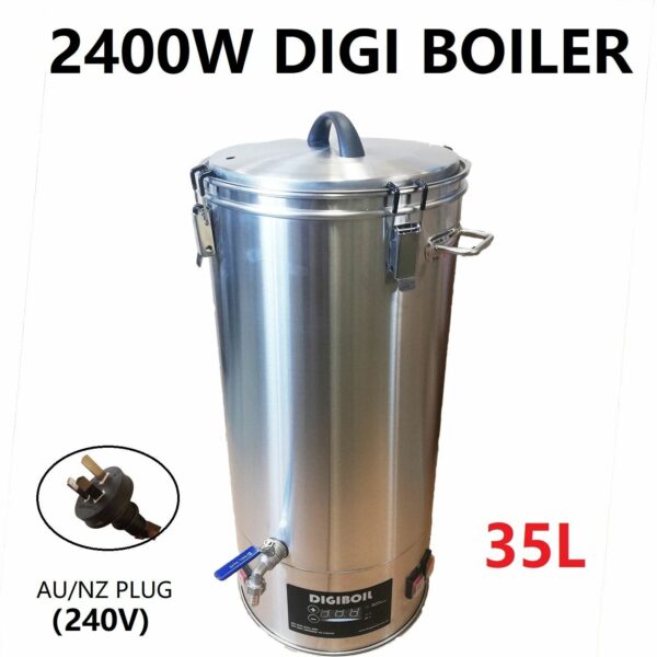 AlcoEngine Copper Reflux Condensor Distillery Kit - 35L Digiboil boiler