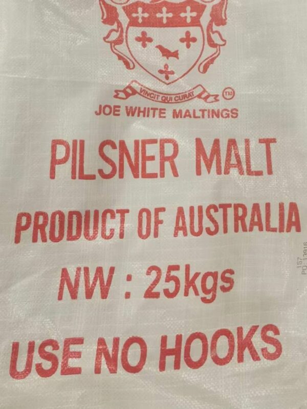 Joe White Pilsner Malt 25kg bag