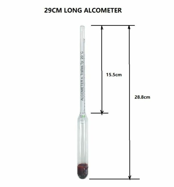 Long Alcometer 0 -100% scale -29cm long