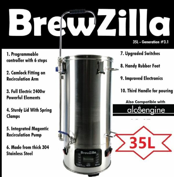 35L Brewzilla (Robobrew) All-In-One brewery G3.1