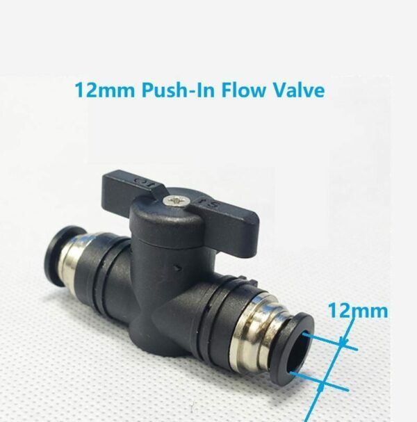 12mm Push In Fitting Water Flow valve