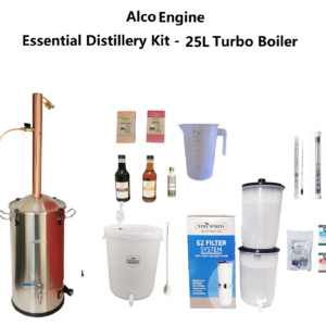 AlcoEngine Copper Reflux Condensor Distillery Kit - 25L Turbo Boiler