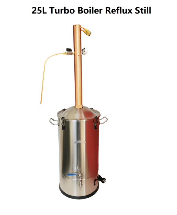 AlcoEngine Copper Reflux Condensor Distillery Kit - 25L Turbo Boiler