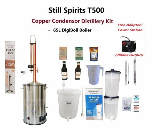 Still Spirits T500 Copper Condensor Kit - 65L Digiboil Boiler - Free Power station