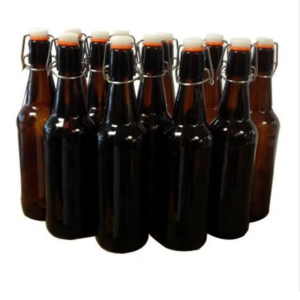 12 x 500Ml Flip top Glass Bottles