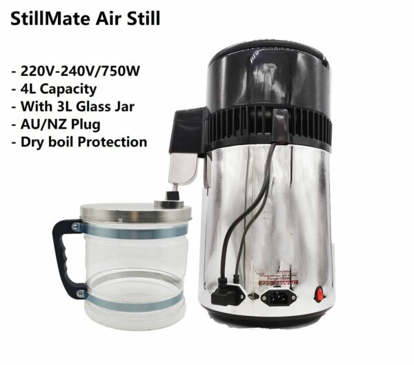 Stillmate 4L/240V/750W Water/Essencial Oil Still