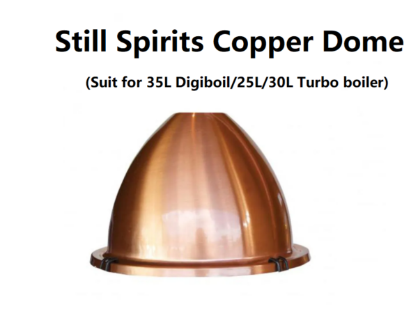 New 35L Copper Pot still with Alembic Dome and Lynn Arm Kit