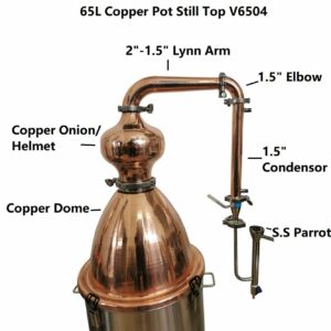 StillMate 65L Copper Pot Still Top - V6504