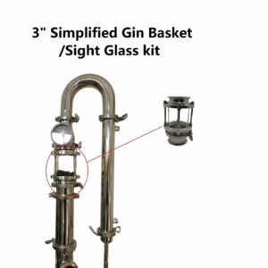 New 3 Inch Sight Glass Gin Basket Kit