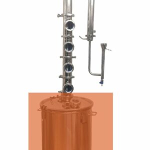 Stillmate SS 3" x 4 Plate Modular Spirits Still Column/Condensor