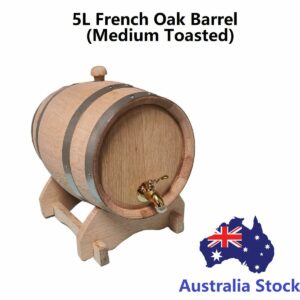 5L French Oak Barrel with brass tap