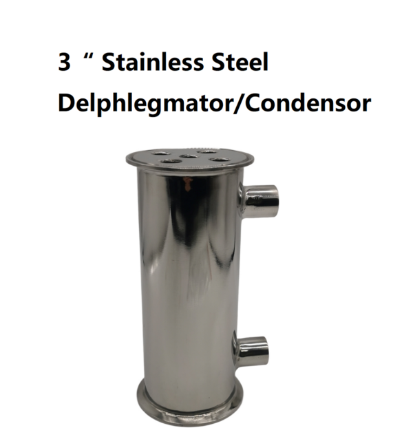 3" x 200mm Stainless Steel Condensor/Dephlegmator