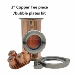 3 Inch Copper Tee Piece /bubble plate Set