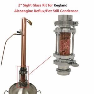 New Stainless steel 2“ Sight glass Extension Kit Kegland Alcoengine still