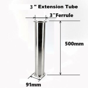 3 Inch Long Column Pipe - 500mm