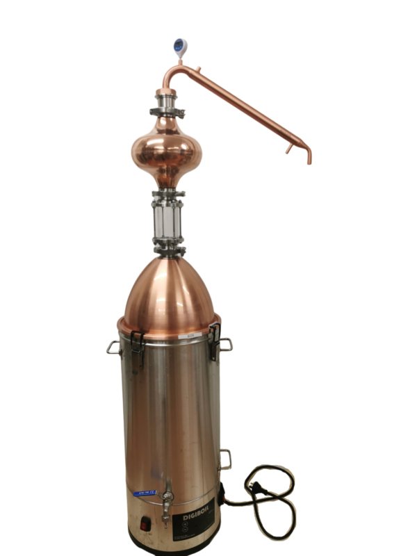 35L Alembic Copper Pot still With Onion V3510 - With sight glass