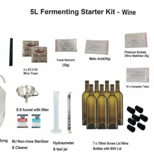 New 5L Brewing Fermenting Starter Kit - Wine