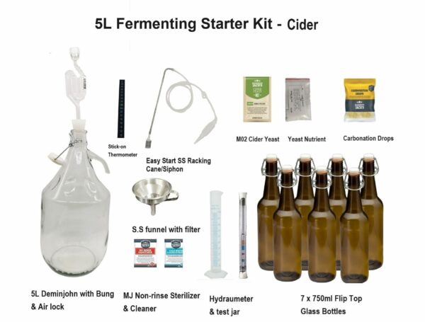 5L Brewing Fermenting Starter Kit - Cider