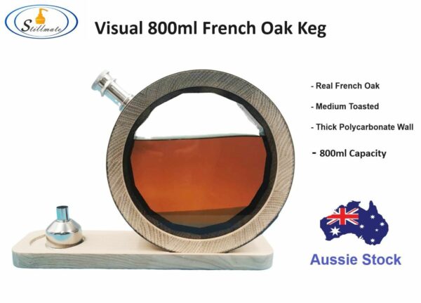 Visible 800ml French Oak keg