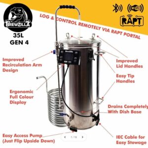 New 35L Brewzilla G4 All-In-One brewery With RAPT Control