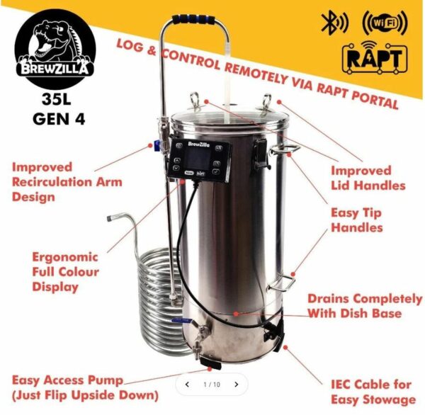 New 35L Brewzilla G4 All-In-One brewery With RAPT Control