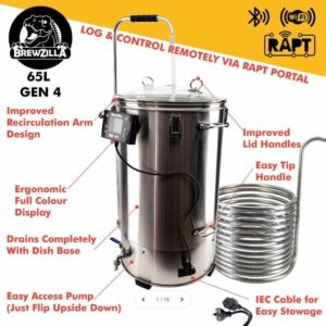 New 65L Brewzilla G4 All-In-One brewery With RAPT Control