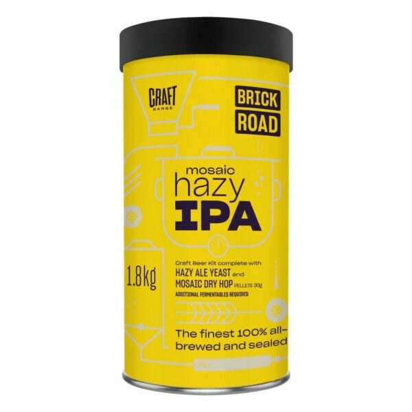 Brick Road Mosaic Hazy IPA with dry hops 1.8Kg