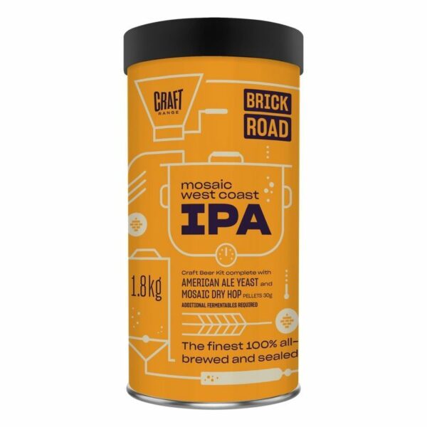 Brick Road Mosaic West Coast IPA with dry hops 1.8Kg