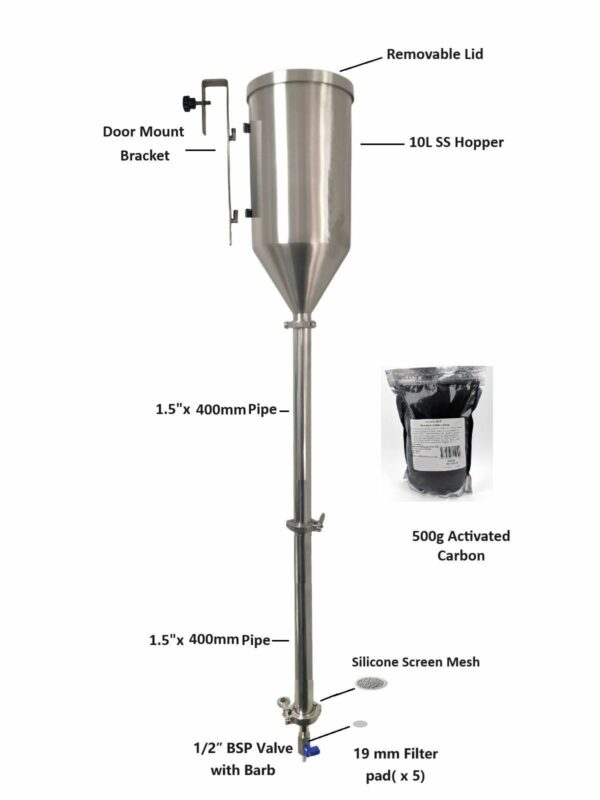 Stillmate 10L Stainless steel Filter Pro -Standard-Door Mounted