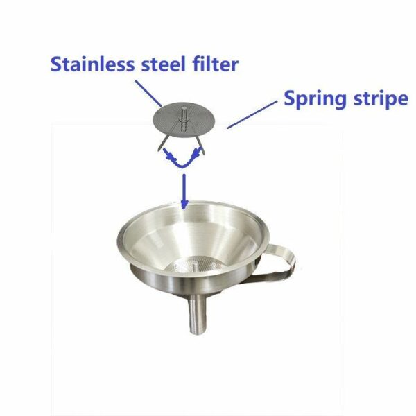 Stainless steel Funnel 13.cm with filter