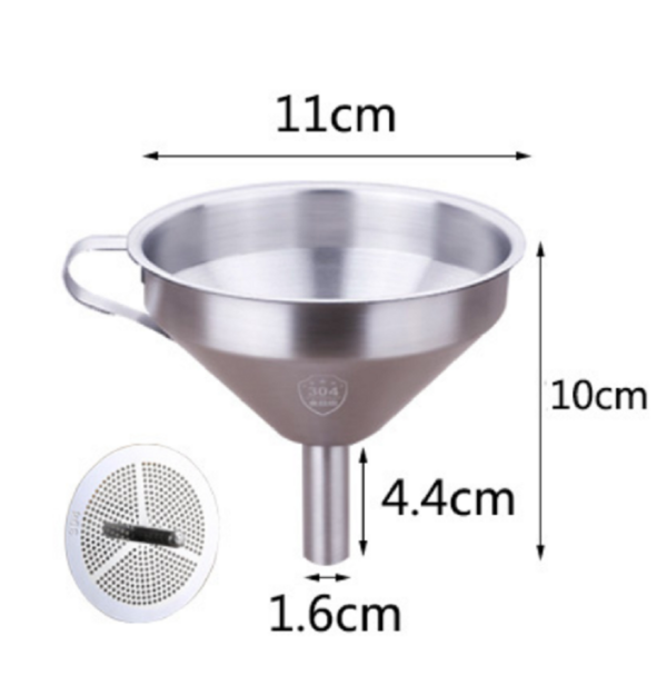 Stainless steel Funnel 13.cm with filter