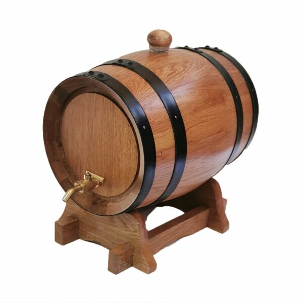 3L Oak Barrel with Brass Tap - Special Price