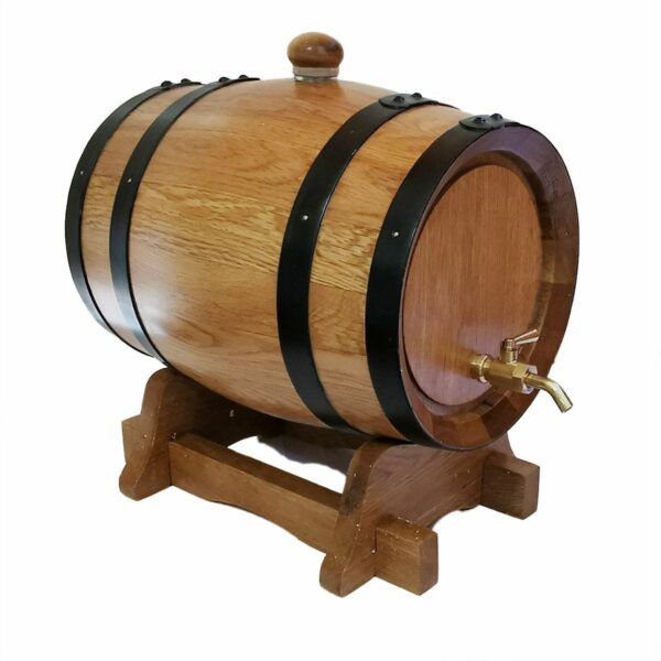 3L Oak Barrel with Brass Tap - Special Price