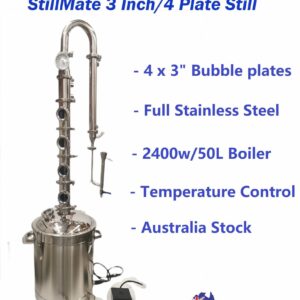 Stillmate 240v/2400W/50L SS 3" x 4 Plate Modular Spirits Still Temp.Controlled