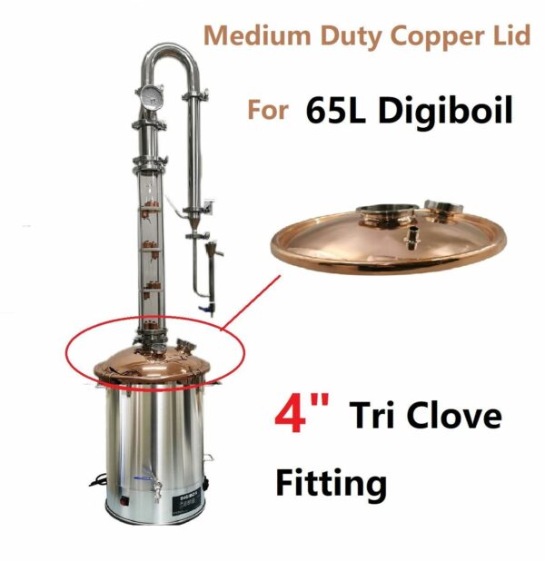 Heavy Duty Copper Lid for 65L Digi boiler with 4" fitting