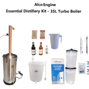 AlcoEngine Copper Reflux Condensor Distillery Kit - 35L Kegking Turbo Boiler